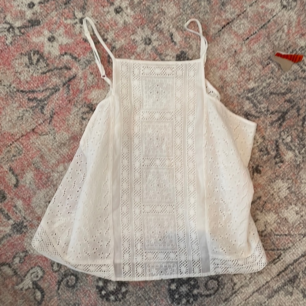 Topshop square neck  eyelet top